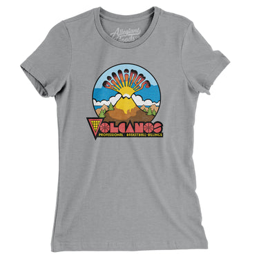 Billings Volcanos Basketball Women's T-Shirt-Allegiant Goods Co. Vintage Sports Apparel