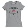 Portland Rosebuds Hockey Women's T-Shirt-Athletic Heather-Allegiant Goods Co. Vintage Sports Apparel