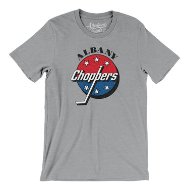 Albany Choppers Hockey Men/Unisex T-Shirt-Allegiant Goods Co. Vintage Sports Apparel