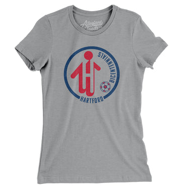 Hartford Bicentennials Soccer Women's T-Shirt-Allegiant Goods Co. Vintage Sports Apparel