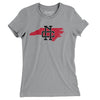 North Carolina Home State Women's T-Shirt-Athletic Heather-Allegiant Goods Co. Vintage Sports Apparel