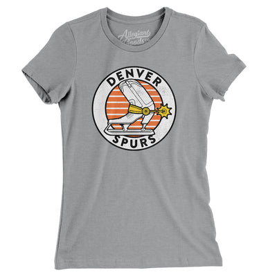 Denver Spurs Hockey Women's T-Shirt-Athletic Heather-Allegiant Goods Co. Vintage Sports Apparel
