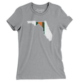 Florida Helmet Stripes Women's T-Shirt-Allegiant Goods Co. Vintage Sports Apparel