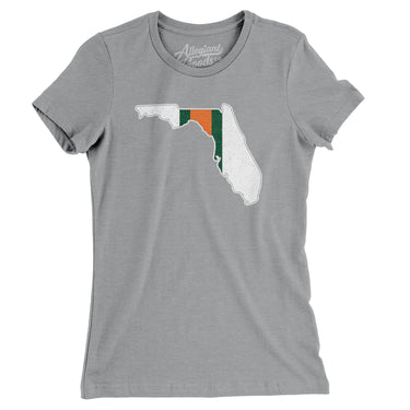 Florida Helmet Stripes Women's T-Shirt-Allegiant Goods Co. Vintage Sports Apparel