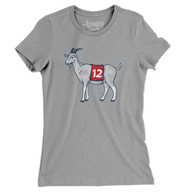 #12 GOAT Women's T-Shirt-Allegiant Goods Co. Vintage Sports Apparel