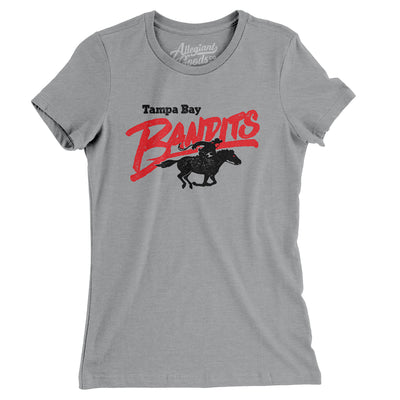 Tampa Bay Bandits Football Women's T-Shirt-Athletic Heather-Allegiant Goods Co. Vintage Sports Apparel