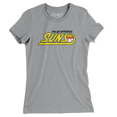 Palm Springs Suns Baseball Women's T-Shirt-Allegiant Goods Co. Vintage Sports Apparel