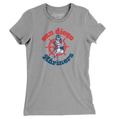 San Diego Mariners Hockey Women's T-Shirt-Athletic Heather-Allegiant Goods Co. Vintage Sports Apparel