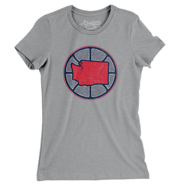 Washington Basketball Women's T-Shirt-Allegiant Goods Co. Vintage Sports Apparel