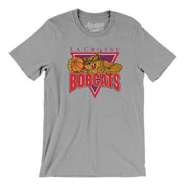 La Crosse Bobcats Basketball Men/Unisex T-Shirt-Allegiant Goods Co. Vintage Sports Apparel