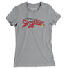 Topeka Sizzlers Basketball Women's T-Shirt-Athletic Heather-Allegiant Goods Co. Vintage Sports Apparel