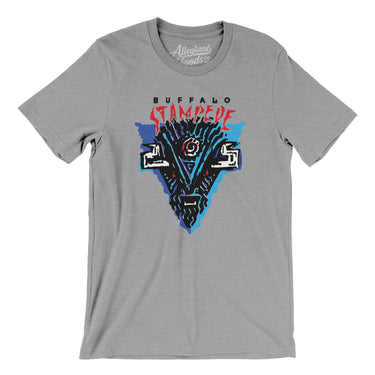 Buffalo Stampede Roller Hockey Men/Unisex T-Shirt-Allegiant Goods Co. Vintage Sports Apparel