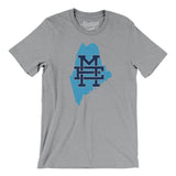 Maine Home State Men/Unisex T-Shirt-Athletic Heather-Allegiant Goods Co. Vintage Sports Apparel