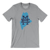 Maine Home State Men/Unisex T-Shirt-Athletic Heather-Allegiant Goods Co. Vintage Sports Apparel