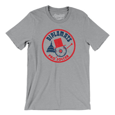 Washington Diplomats Soccer Men/Unisex T-Shirt-Athletic Heather-Allegiant Goods Co. Vintage Sports Apparel
