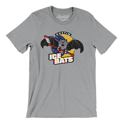 Austin Ice Bats Hockey Men/Unisex T-Shirt-Athletic Heather-Allegiant Goods Co. Vintage Sports Apparel
