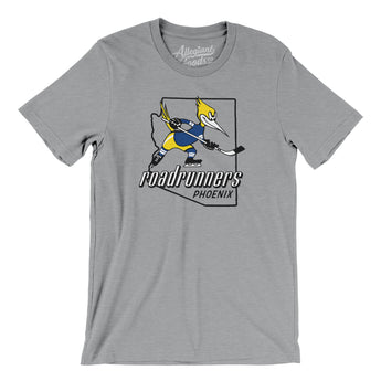 Phoenix Roadrunners Hockey Men/Unisex T-Shirt-Athletic Heather-Allegiant Goods Co. Vintage Sports Apparel