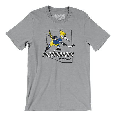 Phoenix Roadrunners Hockey Men/Unisex T-Shirt-Athletic Heather-Allegiant Goods Co. Vintage Sports Apparel