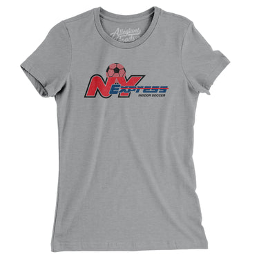 New York Express Soccer Women's T-Shirt-Allegiant Goods Co. Vintage Sports Apparel