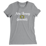 New Jersey Generals Football Women's T-Shirt-Allegiant Goods Co. Vintage Sports Apparel