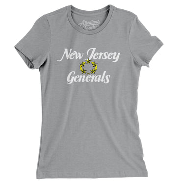 New Jersey Generals Football Women's T-Shirt-Allegiant Goods Co. Vintage Sports Apparel