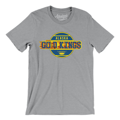 Alaska Gold Kings Hockey Men/Unisex T-Shirt-Athletic Heather-Allegiant Goods Co. Vintage Sports Apparel