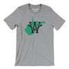 West Virginia Home State Men/Unisex T-Shirt-Athletic Heather-Allegiant Goods Co. Vintage Sports Apparel