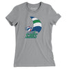 San Diego Sails Basketball Women's T-Shirt-Athletic Heather-Allegiant Goods Co. Vintage Sports Apparel