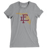 Florida Home State Women's T-Shirt-Athletic Heather-Allegiant Goods Co. Vintage Sports Apparel