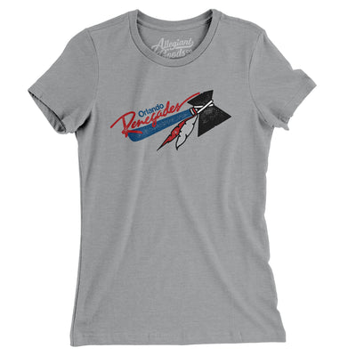 Orlando Renegades Football Women's T-Shirt-Athletic Heather-Allegiant Goods Co. Vintage Sports Apparel