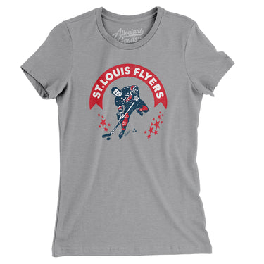 St Louis Flyers Hockey Women's T-Shirt-Allegiant Goods Co. Vintage Sports Apparel