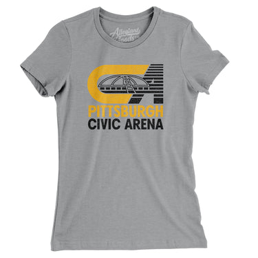 Pittsburgh Civic Arena Women's T-Shirt-Allegiant Goods Co. Vintage Sports Apparel