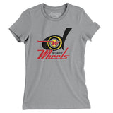 Detroit Wheels Football Women's T-Shirt-Allegiant Goods Co. Vintage Sports Apparel