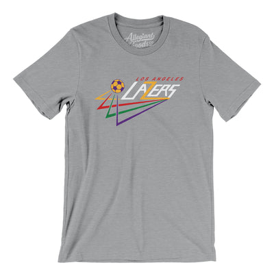 Los Angeles Lazers Soccer Men/Unisex T-Shirt-Athletic Heather-Allegiant Goods Co. Vintage Sports Apparel