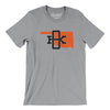 Oklahoma Home State Men/Unisex T-Shirt-Athletic Heather-Allegiant Goods Co. Vintage Sports Apparel