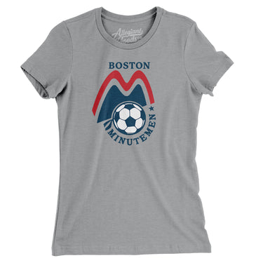 Boston Minutemen Soccer Women's T-Shirt-Allegiant Goods Co. Vintage Sports Apparel