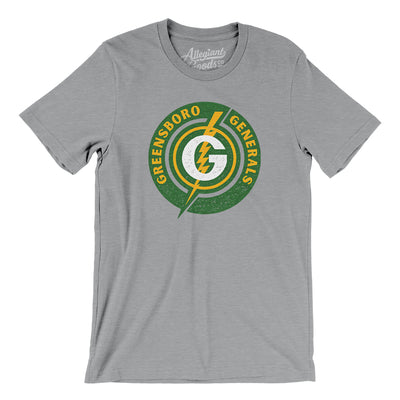 Greensboro Generals Hockey Men/Unisex T-Shirt-Athletic Heather-Allegiant Goods Co. Vintage Sports Apparel