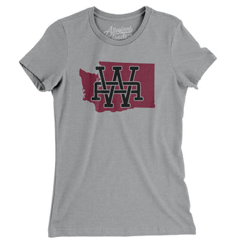 Washington Home State Women's T-Shirt-Allegiant Goods Co. Vintage Sports Apparel