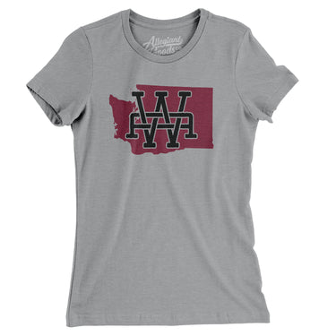 Washington Home State Women's T-Shirt-Allegiant Goods Co. Vintage Sports Apparel