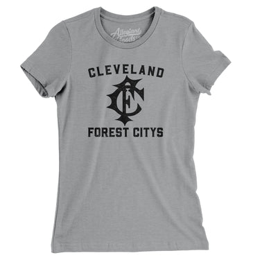 Cleveland Forest Citys Baseball Women's T-Shirt-Allegiant Goods Co. Vintage Sports Apparel