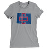 Colorado Home State Women's T-Shirt-Athletic Heather-Allegiant Goods Co. Vintage Sports Apparel