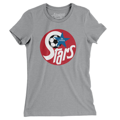 St. Louis Stars Soccer Women's T-Shirt-Athletic Heather-Allegiant Goods Co. Vintage Sports Apparel