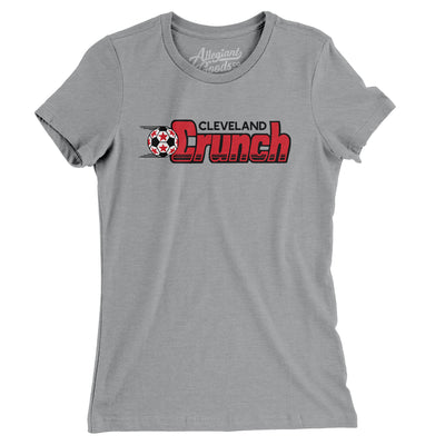 Cleveland Crunch Soccer Women's T-Shirt-Athletic Heather-Allegiant Goods Co. Vintage Sports Apparel