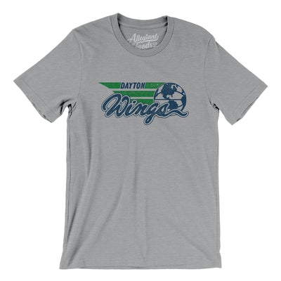 Dayton Wings Basketball Men/Unisex T-Shirt-Athletic Heather-Allegiant Goods Co. Vintage Sports Apparel