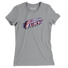 Detroit Fury Arena Football Women's T-Shirt-Athletic Heather-Allegiant Goods Co. Vintage Sports Apparel