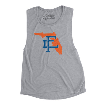 Florida Home State Women's Flowey Scoopneck Muscle Tank-Allegiant Goods Co. Vintage Sports Apparel