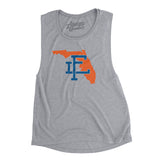 Florida Home State Women's Flowey Scoopneck Muscle Tank-Allegiant Goods Co. Vintage Sports Apparel