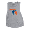 Florida Home State Women's Flowey Scoopneck Muscle Tank-Athletic Heather-Allegiant Goods Co. Vintage Sports Apparel