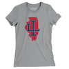 Illinois Home State Women's T-Shirt-Athletic Heather-Allegiant Goods Co. Vintage Sports Apparel