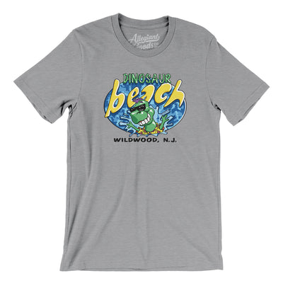 Dinosaur Beach Amusement Park Men/Unisex T-Shirt-Athletic Heather-Allegiant Goods Co. Vintage Sports Apparel